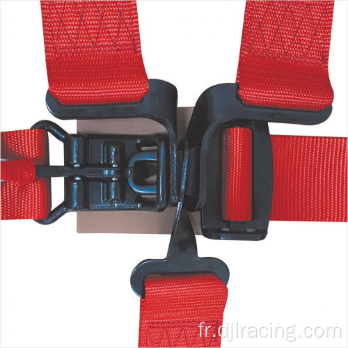 Ceinture de sangle de la ceinture de sécurité de la ceinture de sécurité de la ceinture de sécurité rouge à 5 points de 5 points
